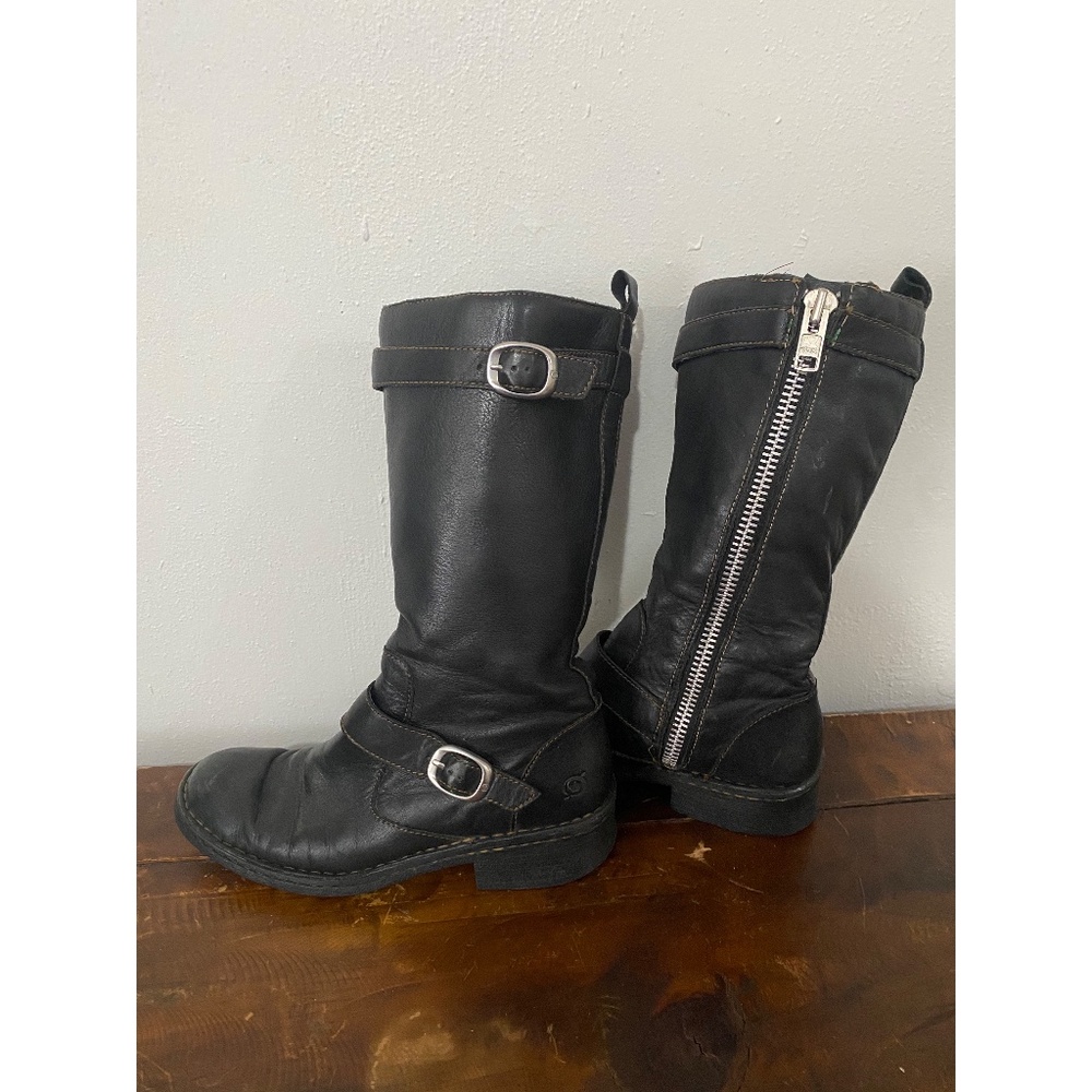 Born Black Leather Boots size 7.5